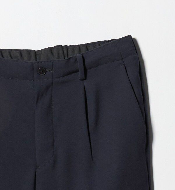 BEAUTY&YOUTH UNITED ARROWS「トリコチン ポリエステル 1プリーツ テーパードパンツ NO.5 セットアップ対応」|チノ|
