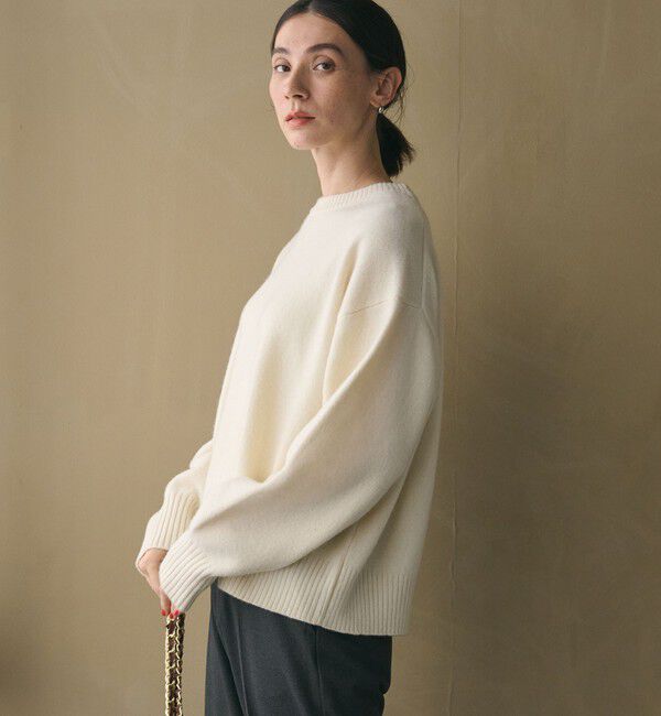 BEAUTY&YOUTH UNITED ARROWS「ウールカシミヤ アクア クルーネックニット」|ニット・セーター|