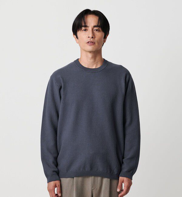 BEAUTY&YOUTH UNITED ARROWS「ガスコットン リンクス クルーネック ニット」|ニット・セーター|