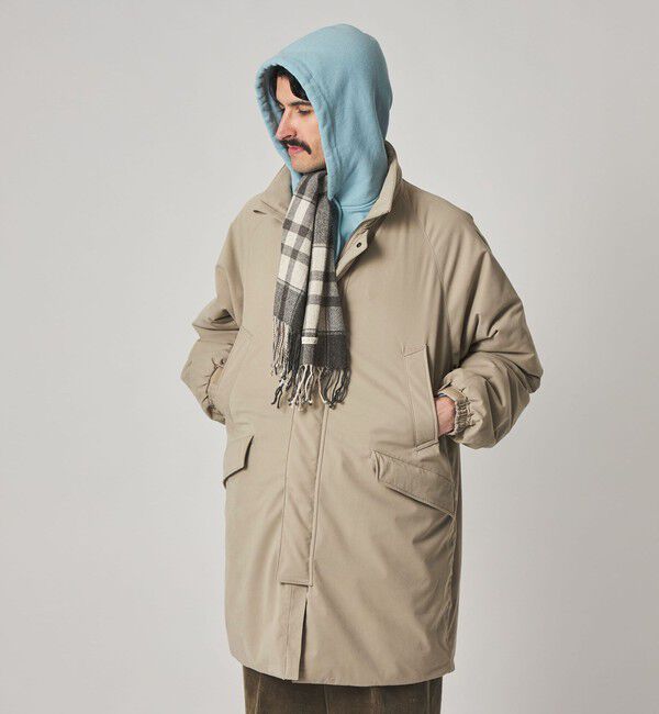 STEVEN ALAN「＜Steven Alan＞ ブラッシュド パデッド スタンド コート」|ミリタリー・モッズコート|NATURAL