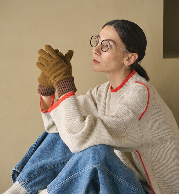 BEAUTY&YOUTH UNITED ARROWS「カラー ジャージー リブ グローブ」|手袋|
