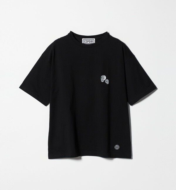 BEAUTY&YOUTH UNITED ARROWS「＜ESPOIR＞Skull EMB Tシャツ」|Tシャツ・カットソー|BLACK