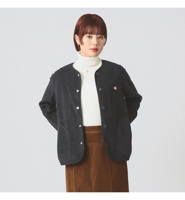 Ray BEAMS 「DANTON / FLEECE COLLARLESS JACKET」|ブルゾン・スタジャン|080_C.GREY