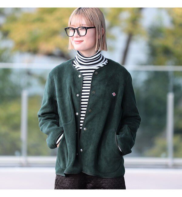 Ray BEAMS 「DANTON / FLEECE COLLARLESS JACKET」|ブルゾン・スタジャン|