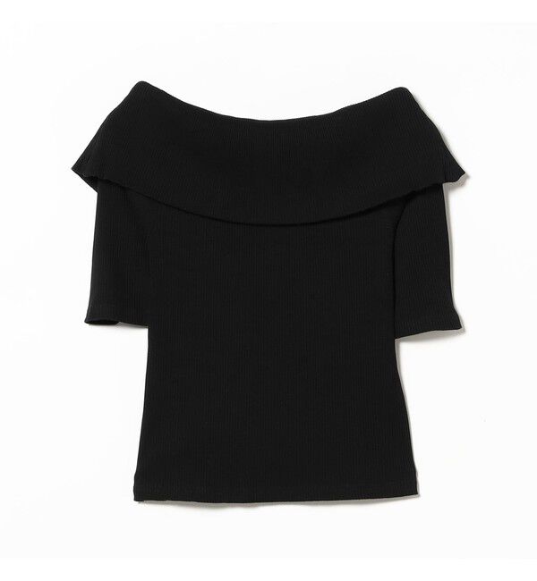 Ray BEAMS 「ビッグカラー オフショルダー Tシャツ」|Tシャツ・カットソー|