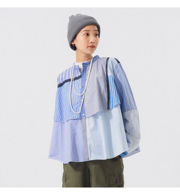 BEAMSBOY「【別注】TORI-TO / レイヤード シャツ」|シャツ・ブラウス|