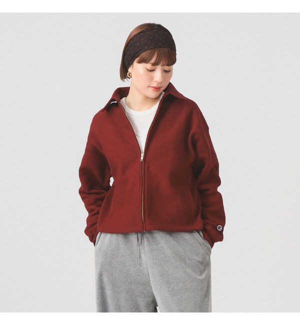 Ray BEAMS 「【別注】Champion / ジップ スウェット」|スウェット・ジャージ|BURGUNDY