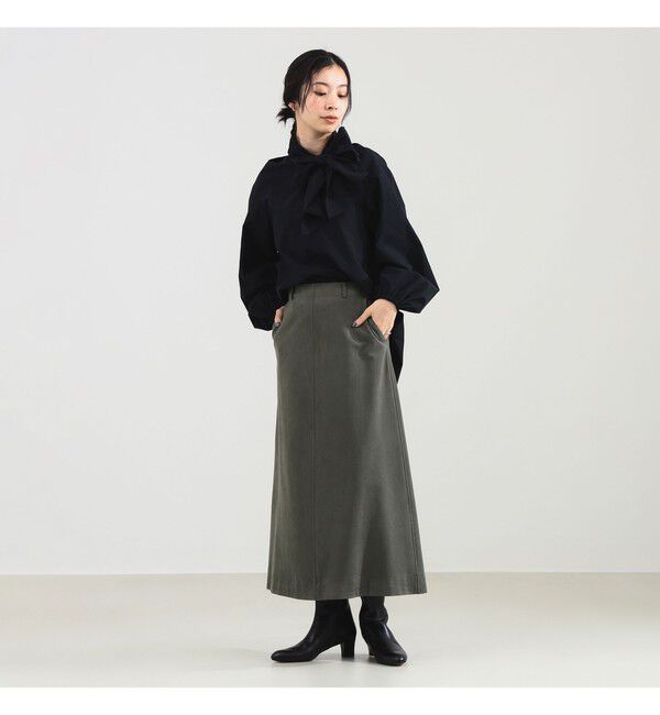 Demi-Luxe BEAMS 「フェイクスエード フレアスカート」|スカート|