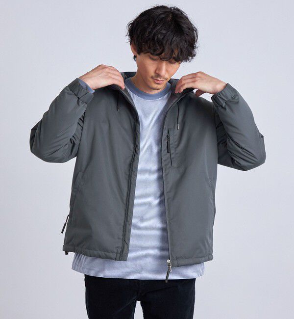 SHIPS any「SHIPS any:  ユーティリティー ZIPポケット 中綿マウンテンパーカー 24FW◇」|ブルゾン・スタジャン|グレーその他