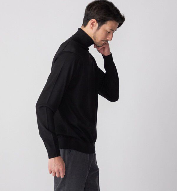 SHIPS「SHIPS: HANDFRAME 16ゲージ タートルネック ニット」|ニット・セーター|