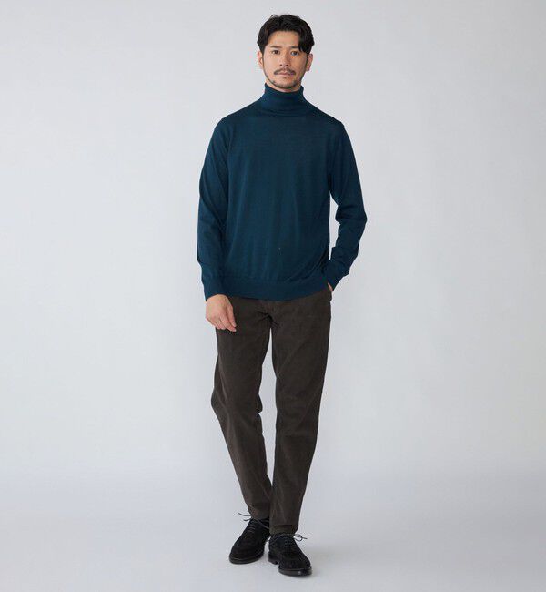 SHIPS「SHIPS: HANDFRAME 16ゲージ タートルネック ニット」|ニット・セーター|