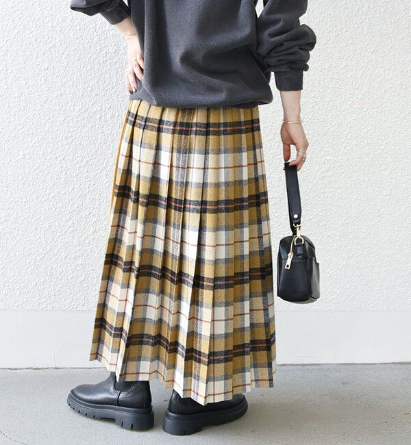 SHIPS any「O'NEIL OF DUBLIN: コンビ キルト スカート 23AW (83cm)」|スカート|