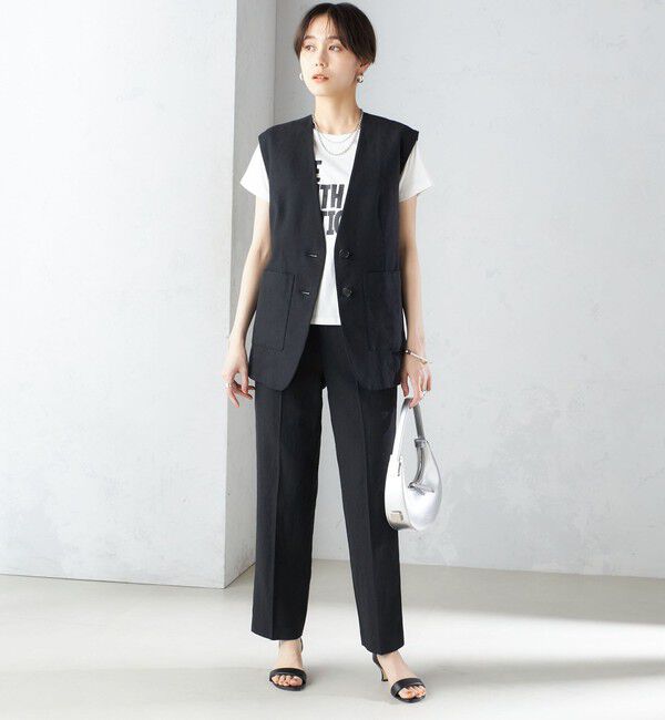 SHIPS for women「〈手洗い可能〉コットン リネン イージー テーパード パンツ」|その他|