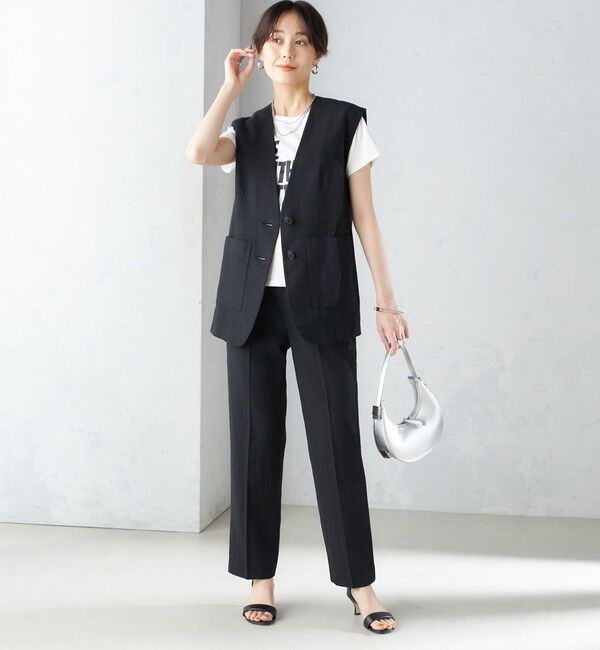 SHIPS for women「〈手洗い可能〉コットン リネン イージー テーパード パンツ」|その他|