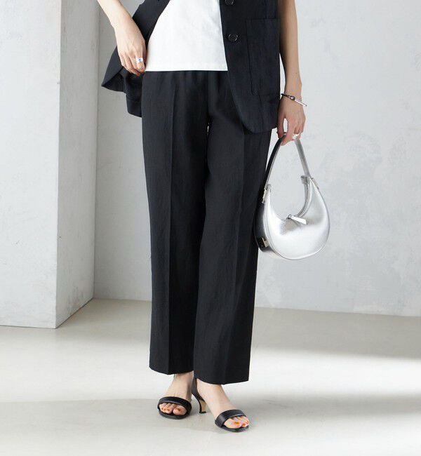 SHIPS for women「〈手洗い可能〉コットン リネン イージー テーパード パンツ」|その他|