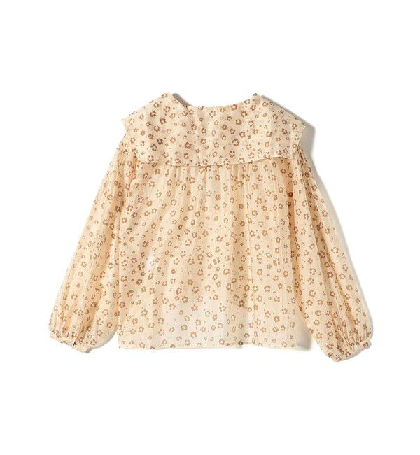 SHIPS for women「【WEB限定】〈手洗い可能〉ドット / レオパード プリント シアー ブラウス」|シャツ・ブラウス|