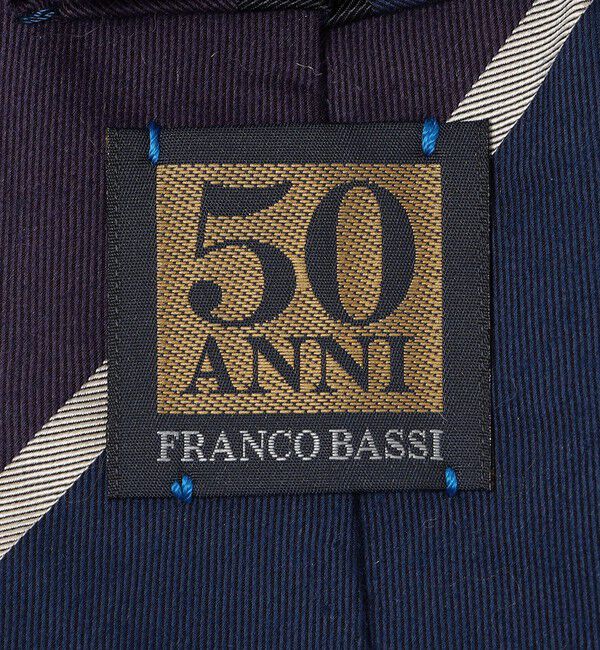 SHIPS「FRANCO BASSI: コットン シルク ワイド ストライプ柄 ネクタイ」|ネクタイ・蝶ネクタイ|