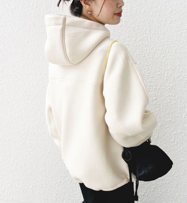 SHIPS for women「【WEB限定】〈手洗い可能〉ダンボール ダブルジップ フーディー 1」|パーカー|