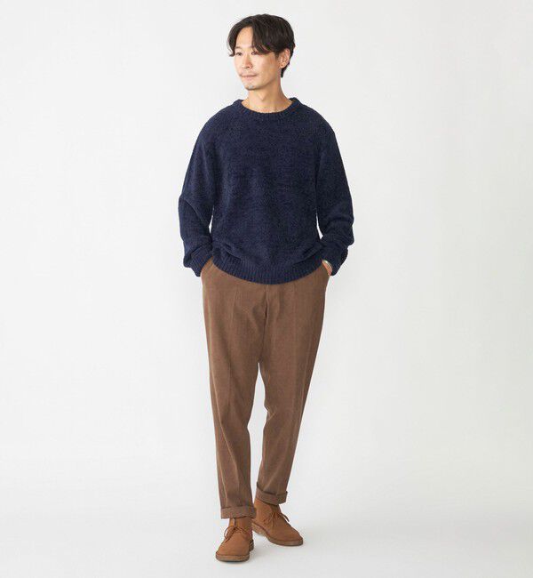 SHIPS「SHIPS:〈手洗い可能〉メランジ モール クルーネック ニット」|ニット・セーター|