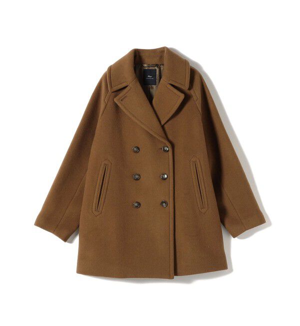 SHIPS for women「SHIPS Primary Navy Label:ネイビー Pコート」|ピーコート|キャメル