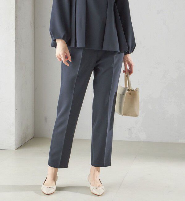 SHIPS for women「〈手洗い可能〉ダブル クロス パンツ（セレモニー対応可）」|スラックス|