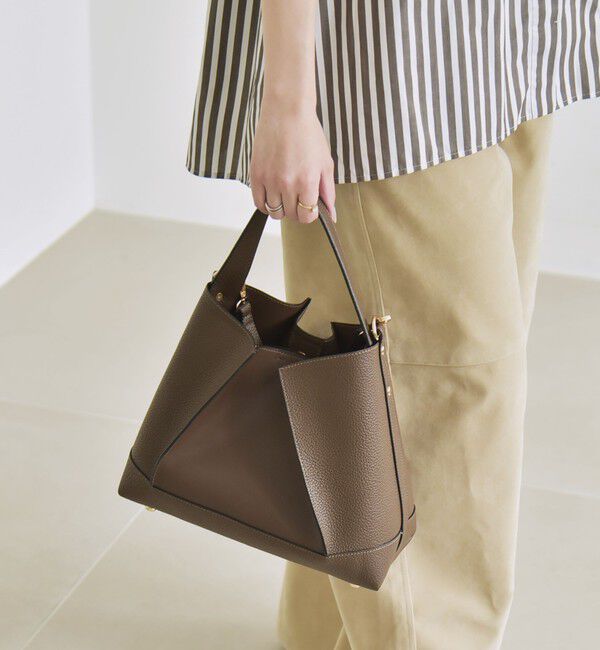 quaranciel「quaranciel: 2way コンビ ワンハンドル ショルダー バッグ」|ショルダー・メッセンジャー|ブラウン