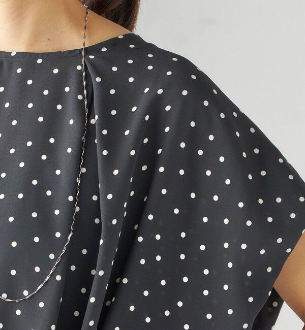 SHIPS for women「〈手洗い可能/接触冷感〉アムンゼン ドット ドルマン ブラウス」|シャツ・ブラウス|