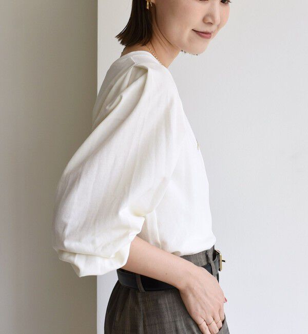 SHIPS for women「DEPEND インレー タック デザイン プルオーバー」|Tシャツ・カットソー|