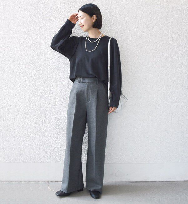 SHIPS for women「DEPEND インレー タック デザイン プルオーバー」|Tシャツ・カットソー|