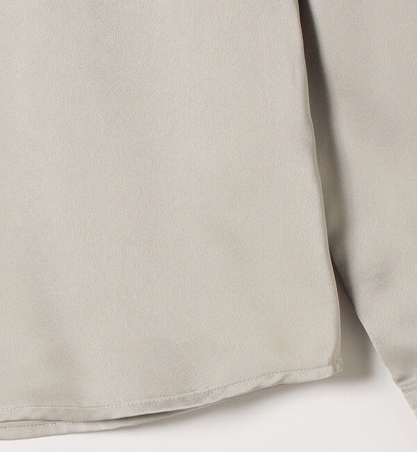 SHIPS any「《一部追加予約》SHIPS any:〈洗濯機可能〉サテン レースカラー ブラウス」|シャツ・ブラウス|