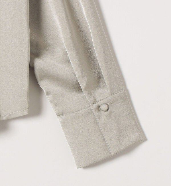 SHIPS any「《一部追加予約》SHIPS any:〈洗濯機可能〉サテン レースカラー ブラウス」|シャツ・ブラウス|