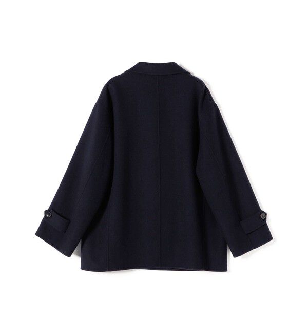 SHIPS for women「SUPER140 ダブル フェイス ショート コート」|ピーコート|