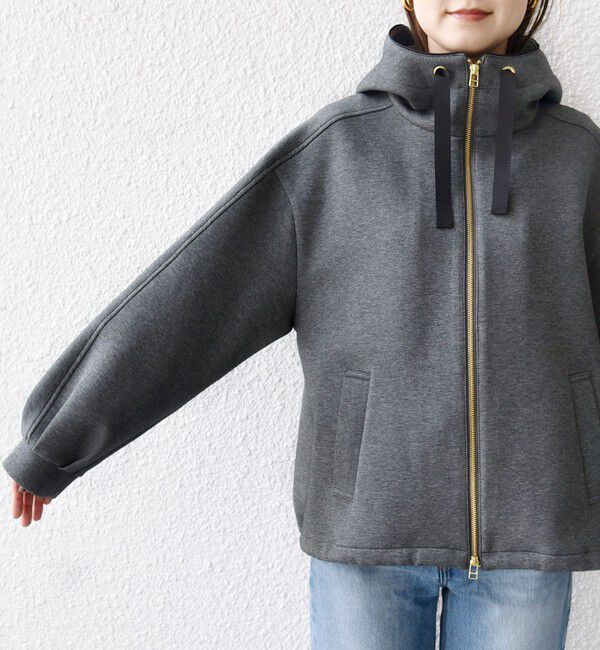 SHIPS for women「【WEB限定】〈手洗い可能〉ダンボール ダブルジップ フーディー 2」|パーカー|