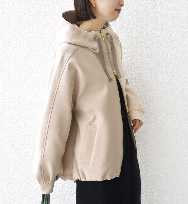 SHIPS for women「【WEB限定】〈手洗い可能〉ダンボール ダブルジップ フーディー 2」|パーカー|