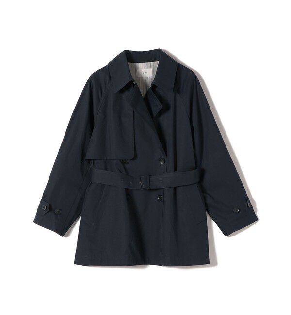 SHIPS for women「〈撥水加工〉バック ギャザー ドロスト ミディ丈 トレンチ」|トレンチコート|