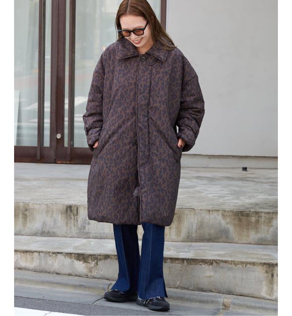 OUTDOOR PRODUCTS Usual Things「パデットレオパードプリントステンカラーコート」|その他|