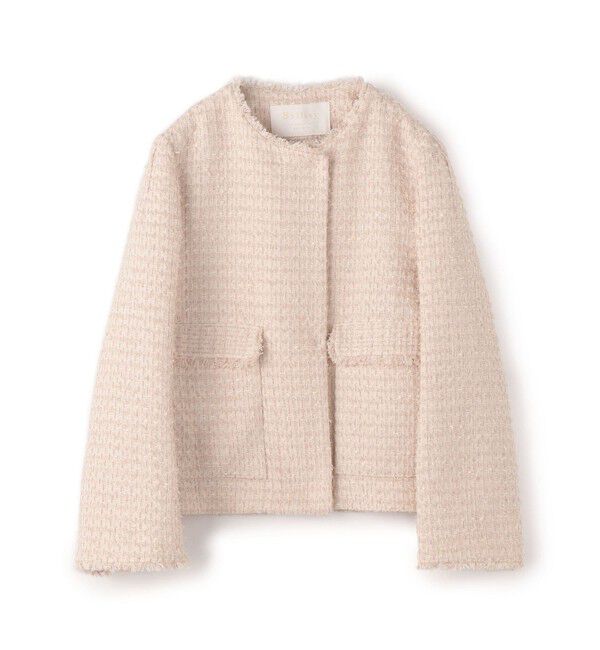 RiiiR♡ Ballsey ミックスヤーンツイード ノーカラージャケット ミックスヤーンツイード ノーカラージャケット（Ballsey）｜ルミネの