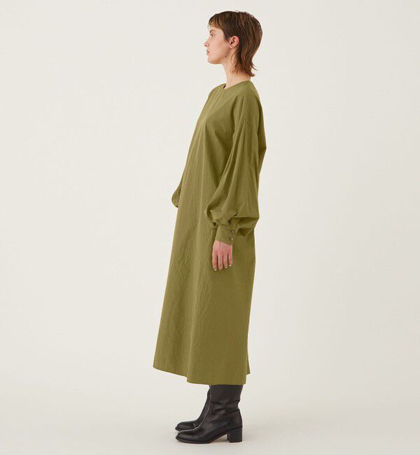 GALERIE VIE「コットンシルクウェザー クルーネックワンピース」|ワンピース|