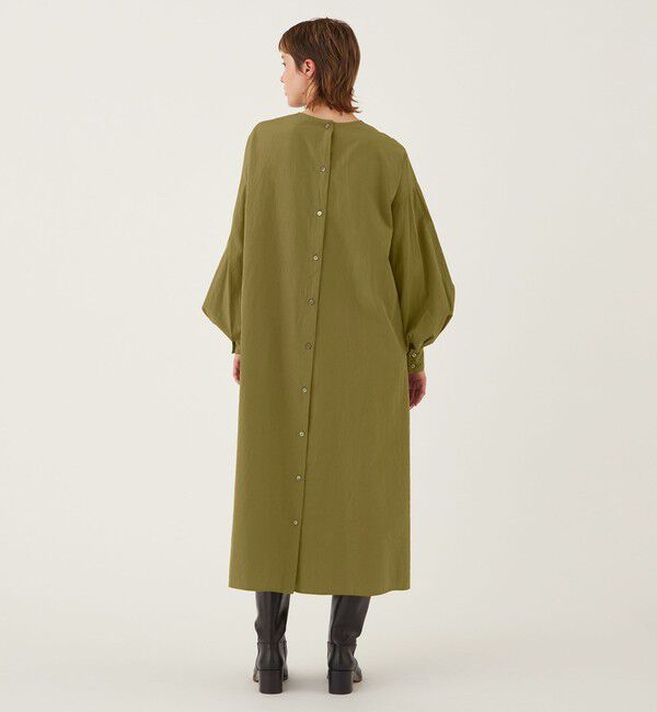 GALERIE VIE「コットンシルクウェザー クルーネックワンピース」|ワンピース|