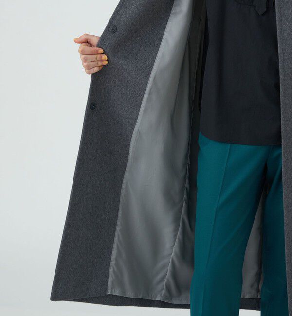 TOMORROWLAND collection「ウェービーカシミヤ ノーカラーコート」|ノーカラーコート|