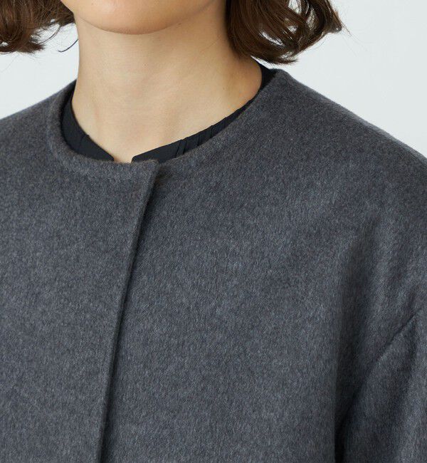 TOMORROWLAND collection「ウェービーカシミヤ ノーカラーコート」|ノーカラーコート|