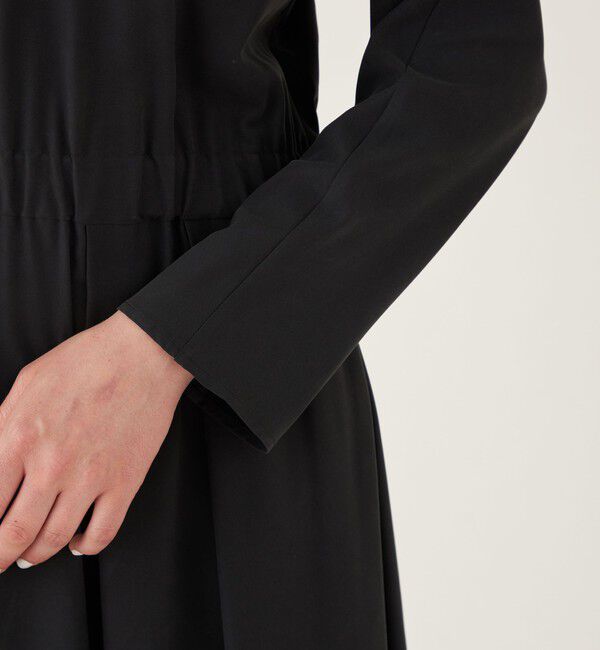 GALERIE VIE「シルクサンドウォッシュ スカーフカラーマキシワンピース」|ワンピース|