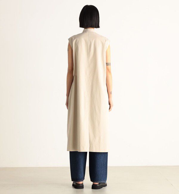 Edition「ゼニア ノースリーブシャツワンピース」|ワンピース|