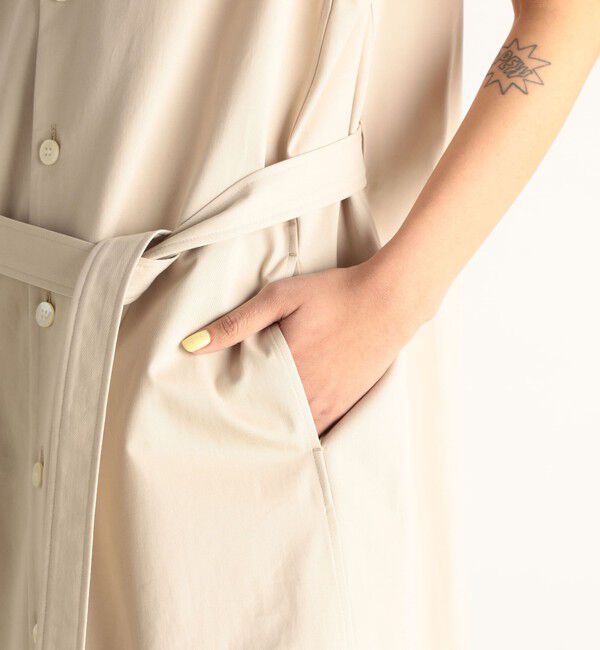 Edition「ゼニア ノースリーブシャツワンピース」|ワンピース|