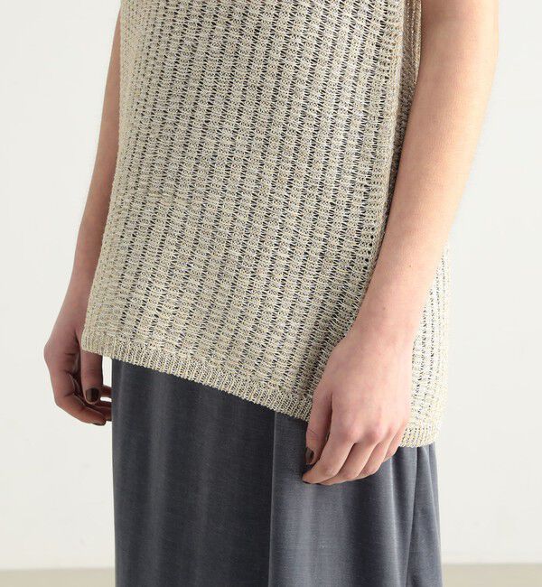 BACCA「オーロラフィルム ワンショルダートップス」|ニット・セーター|