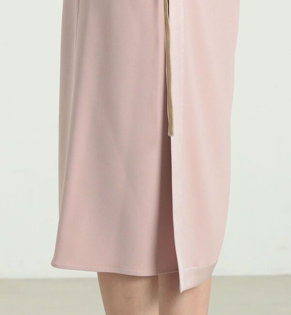 BACCA「ジョーゼットサテン リボンラップスカート」|スカート|