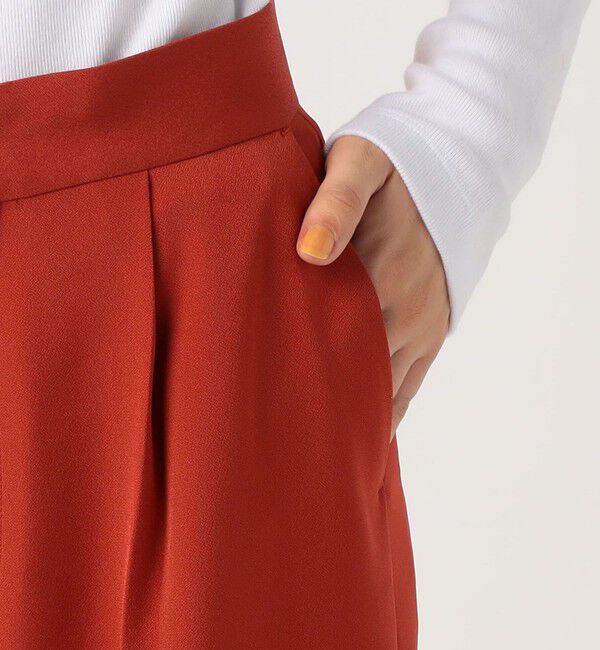 Edition「バックサテンジョーゼット スラックス」|スラックス|