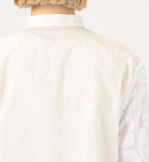 TOMORROWLAND collection「カットジオメトリー タックドブザムエンブロイダリーブラウス」|シャツ・ブラウス|