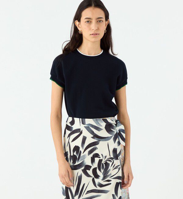 MACPHEE「ドライコットン フレンチスリーブプルオーバー」|ニット・セーター|