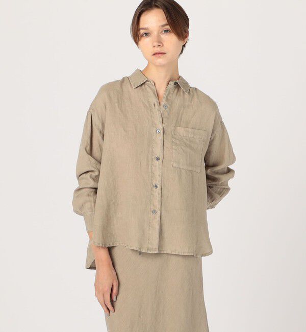 JAMES PERSE「ライトウェイトリネン オーバーサイズドシャツ WKO3970」|シャツ・ブラウス|